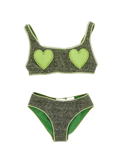 Oseree Kids Lumi heart-patch bikini