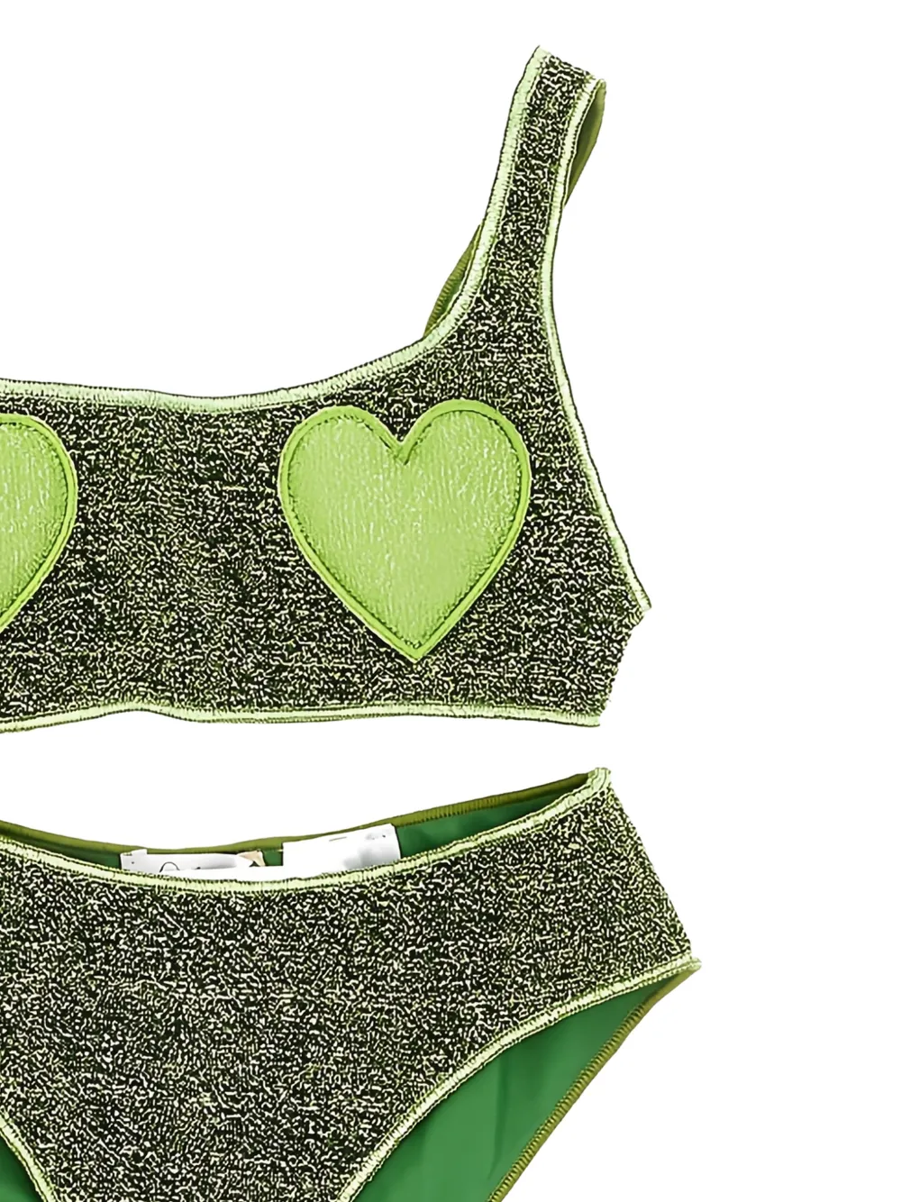 Oseree Kids Lumi bikini met hartpatch Groen