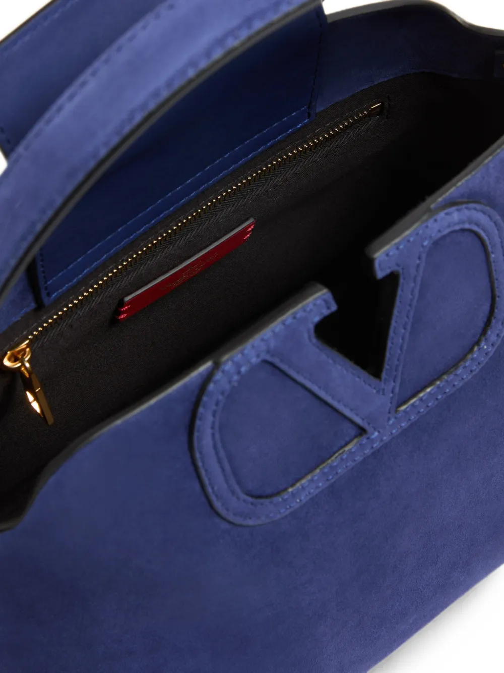 Valentino Garavani Fill Me suède handtas Blauw
