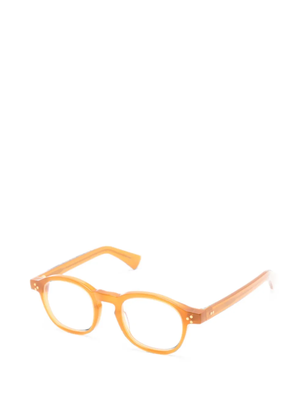 Lesca Bril met rond montuur Oranje