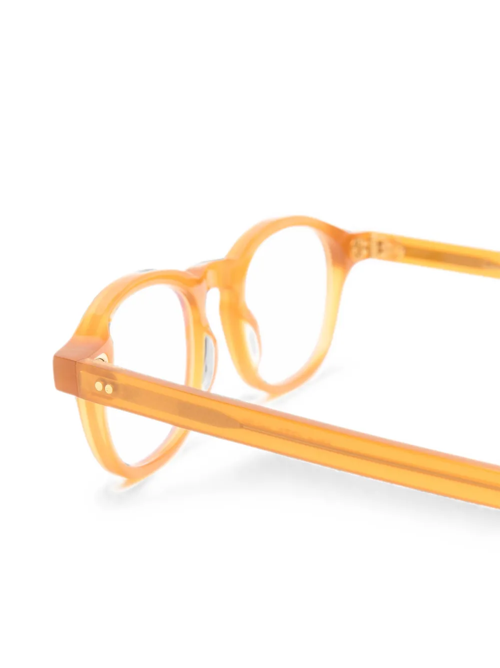 Lesca Bril met rond montuur Oranje