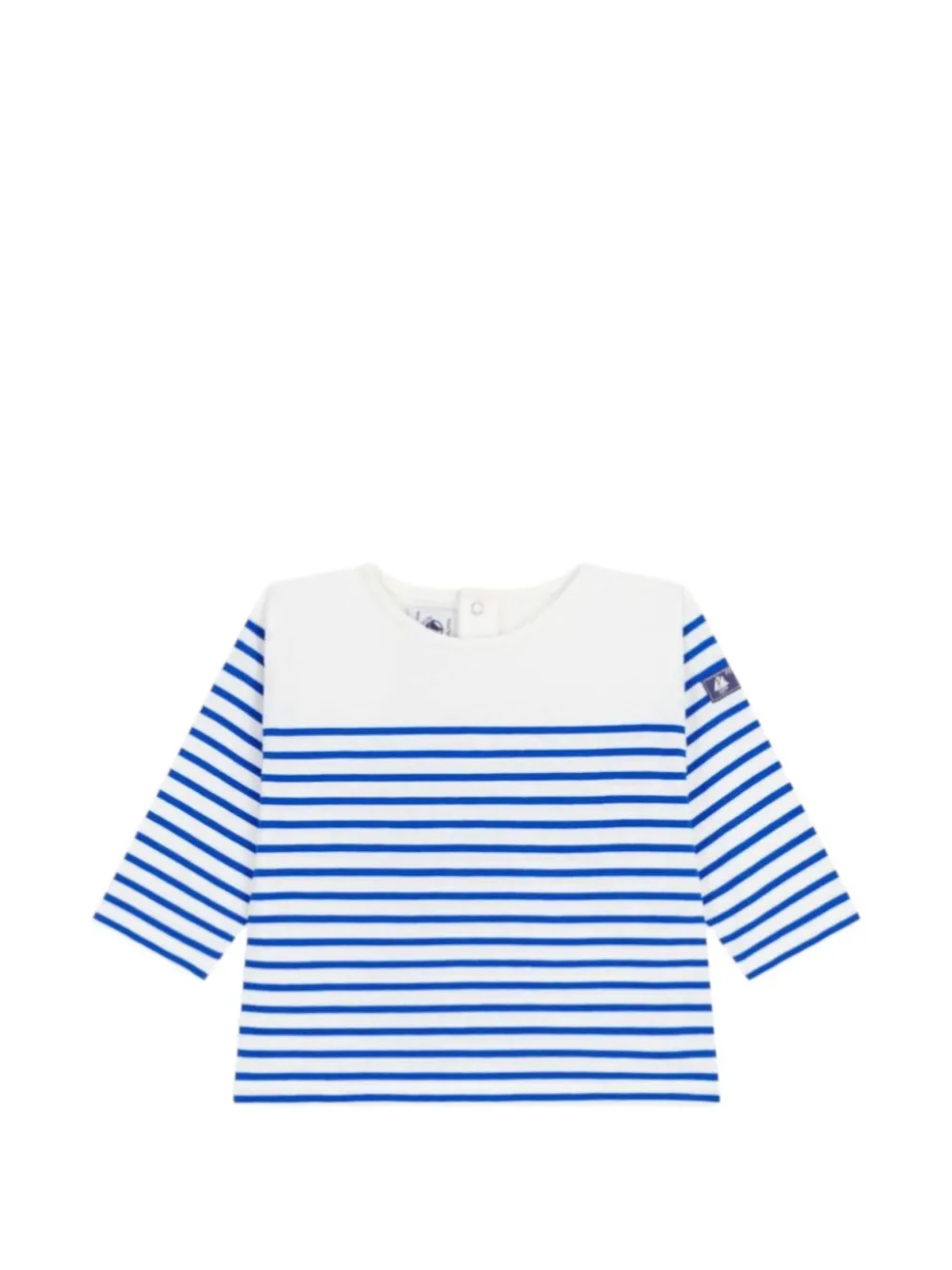 Petit Bateau striped long-sleeve T-shirt - Bianco