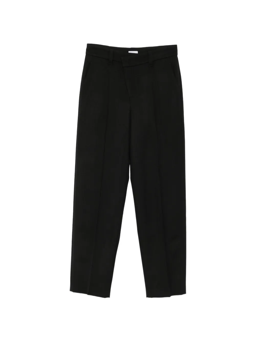 Brunello Cucinelli pressed-crease straight-leg trousers - Nero