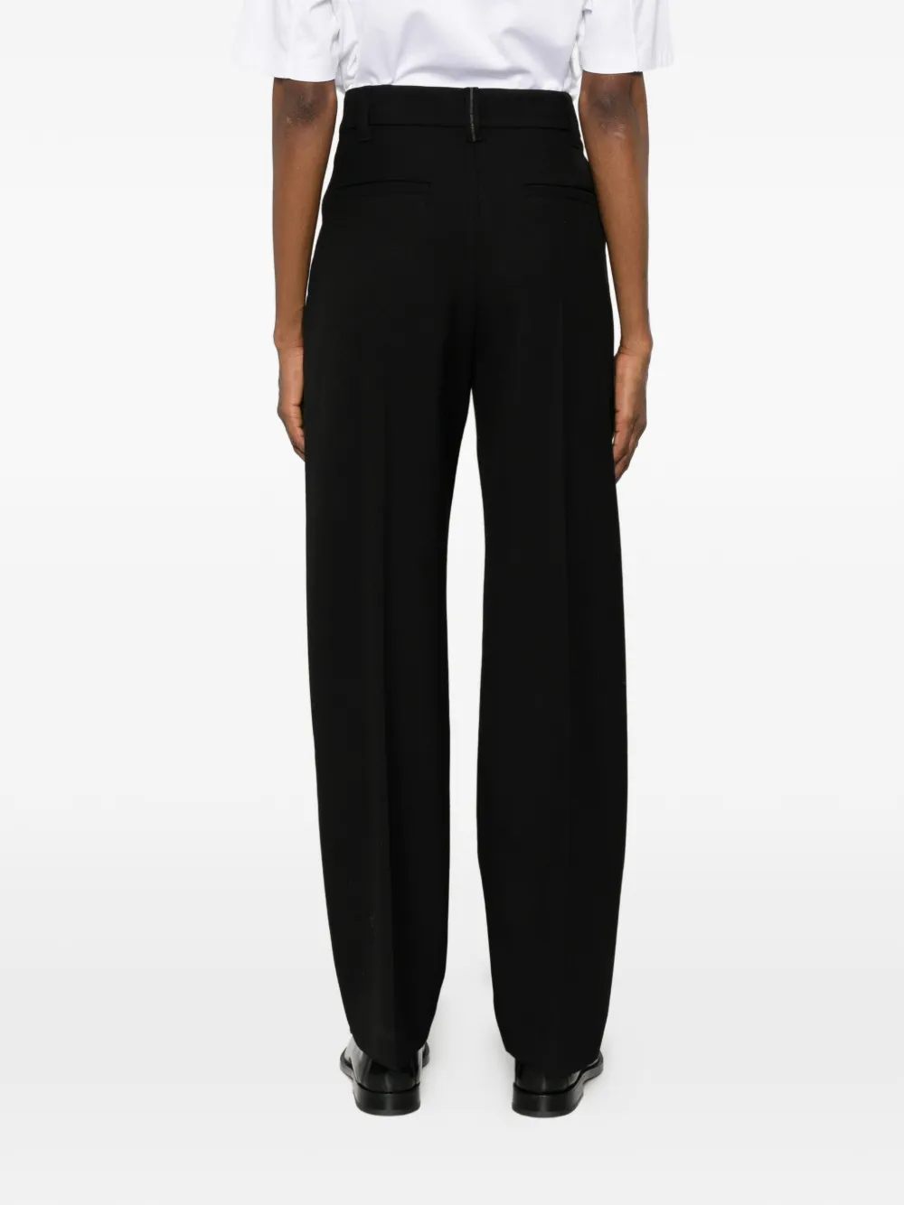 Brunello Cucinelli Straight plooibroek Zwart