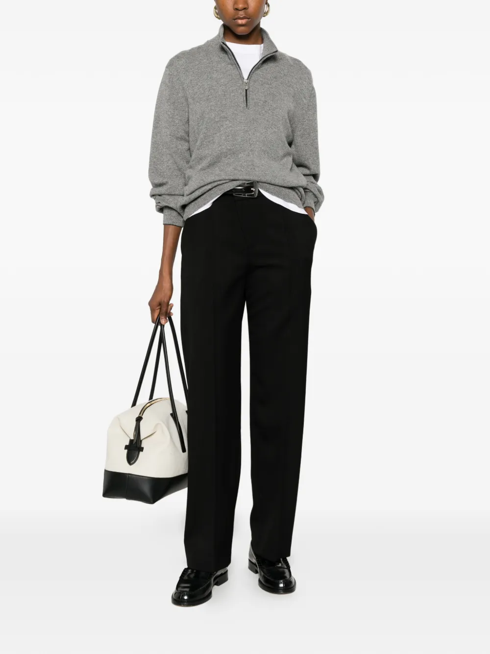 Brunello Cucinelli Straight plooibroek Zwart