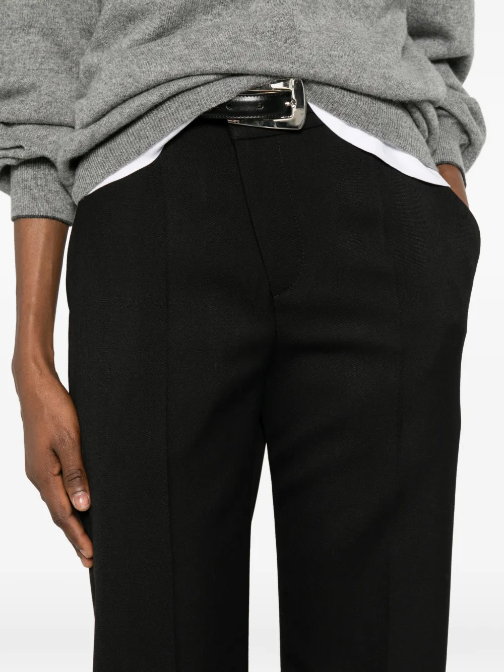 Brunello Cucinelli Straight plooibroek Zwart