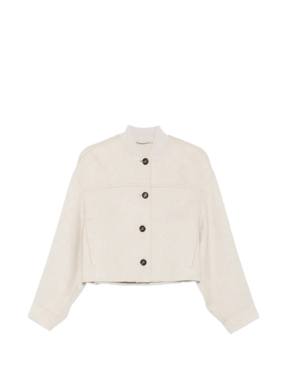 Brunello Cucinelli button-fastening jacket - Nude