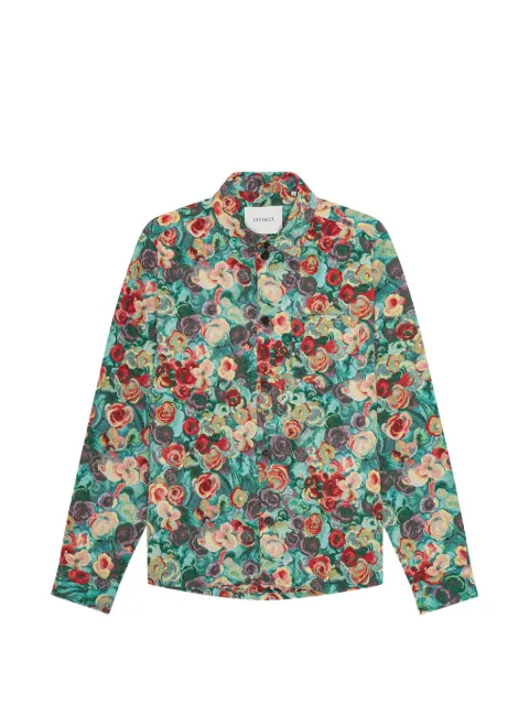 Les Deux floral-print shirt jacket