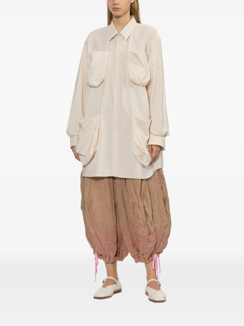 Comme Des Garçons Katoenen overhemd Beige