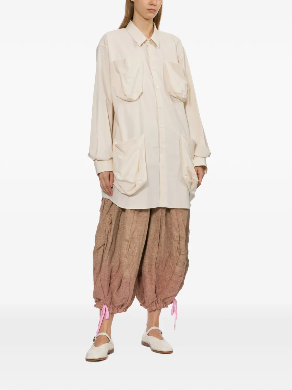 Comme Des Garçons Katoenen overhemd Beige