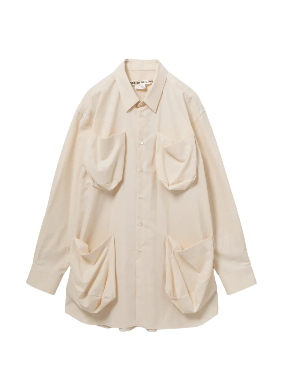 Comme Des Garçons Camicia in cotone - Toni neutri
