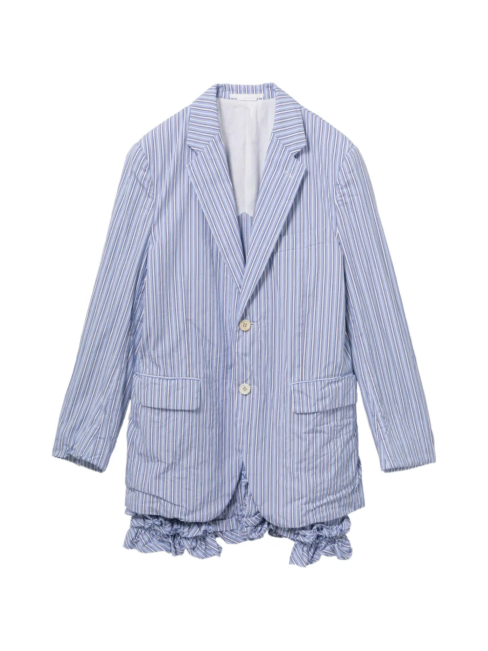 Comme Des Garçons Comme Des Garçons striped blazer - Blu