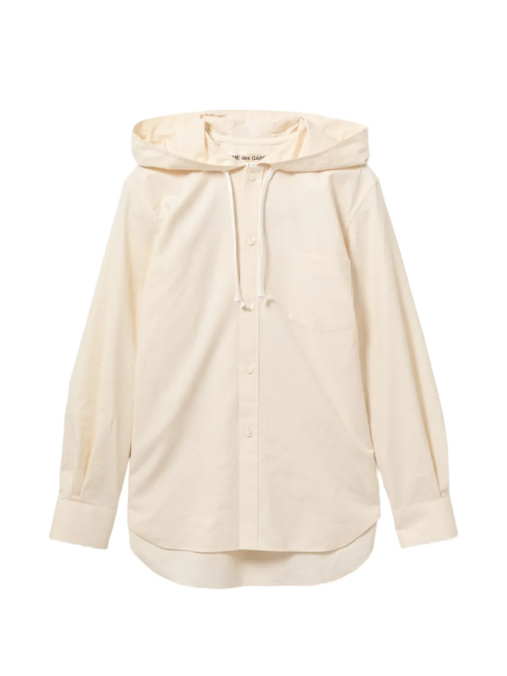 Comme Des Garçons Camicia con cappuccio - Toni neutri