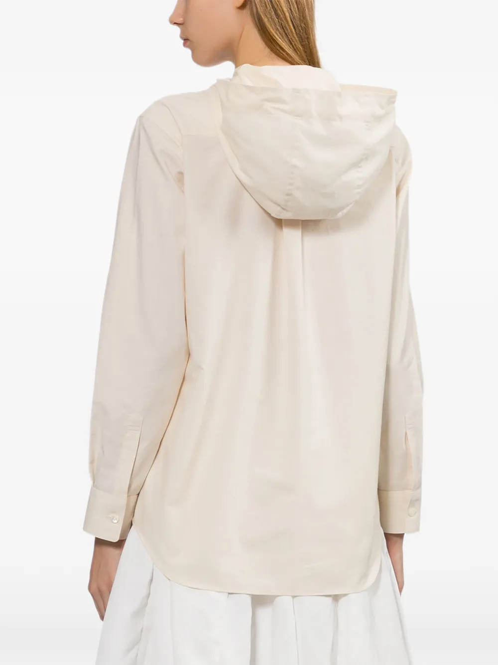 Comme Des Garçons dichtgeknoopt shirt Beige