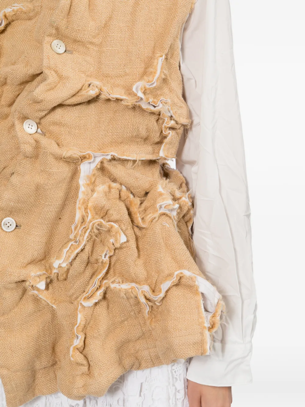 Comme Des Garçons ラッフル ジャケット | ニュートラル | FARFETCH JP
