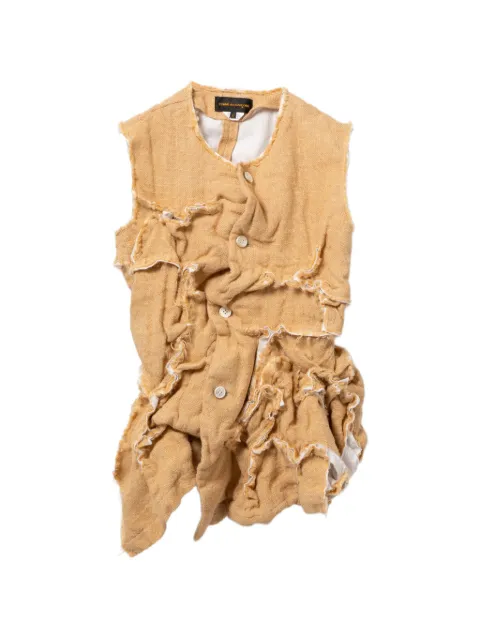 Comme Des Garçons ruffled frayed-edge jacket