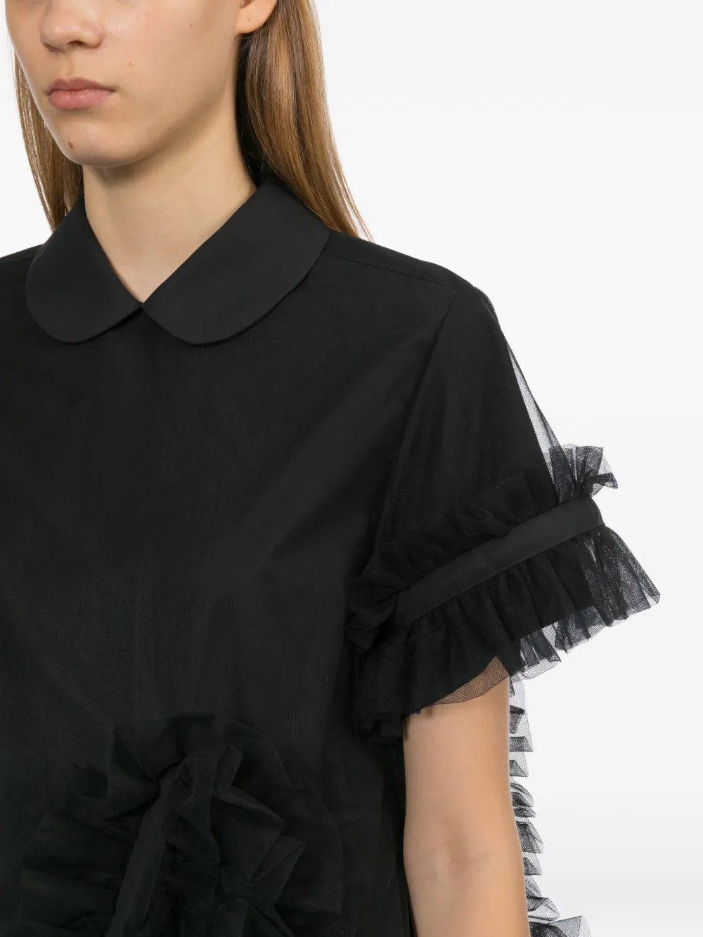 Noir Kei Ninomiya ラッフル ブラウス | ブラック | FARFETCH JP