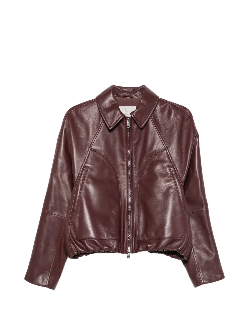 Brunello Cucinelli leather jacket - Rot