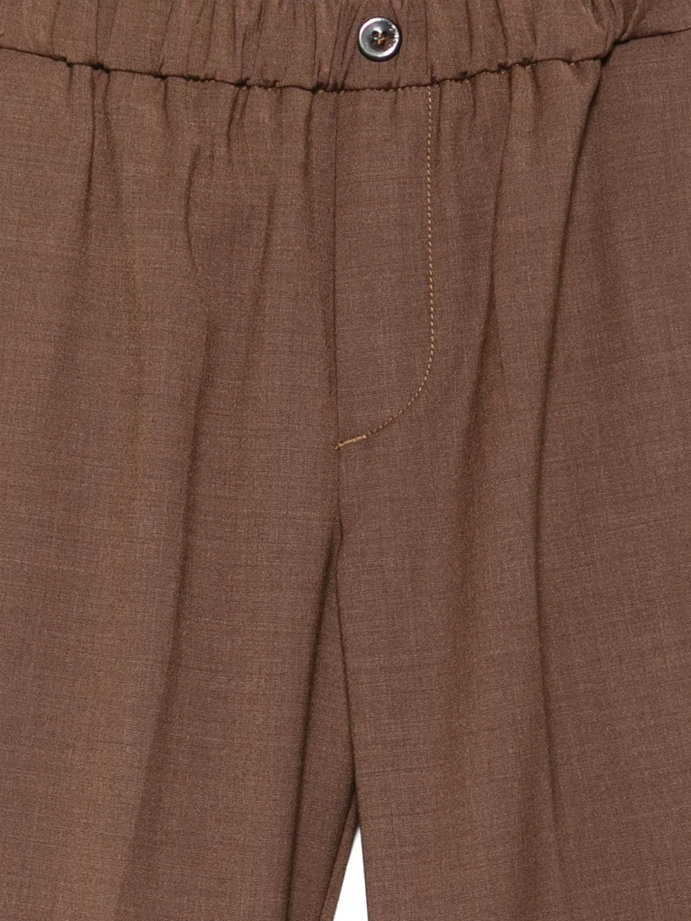michael coal Plooibroek met elastische taille Bruin