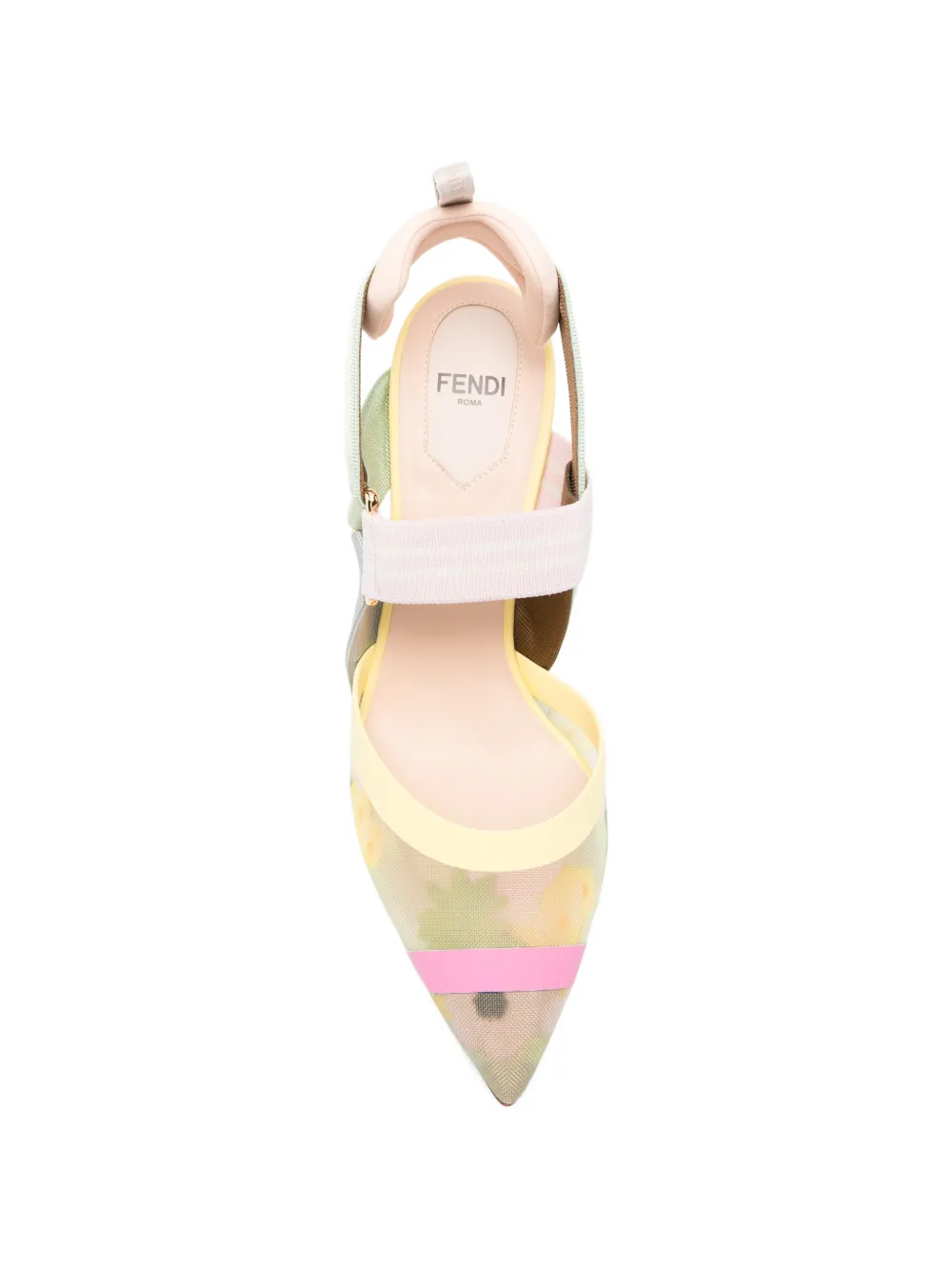 FENDI Colibrì mesh pumps Beige
