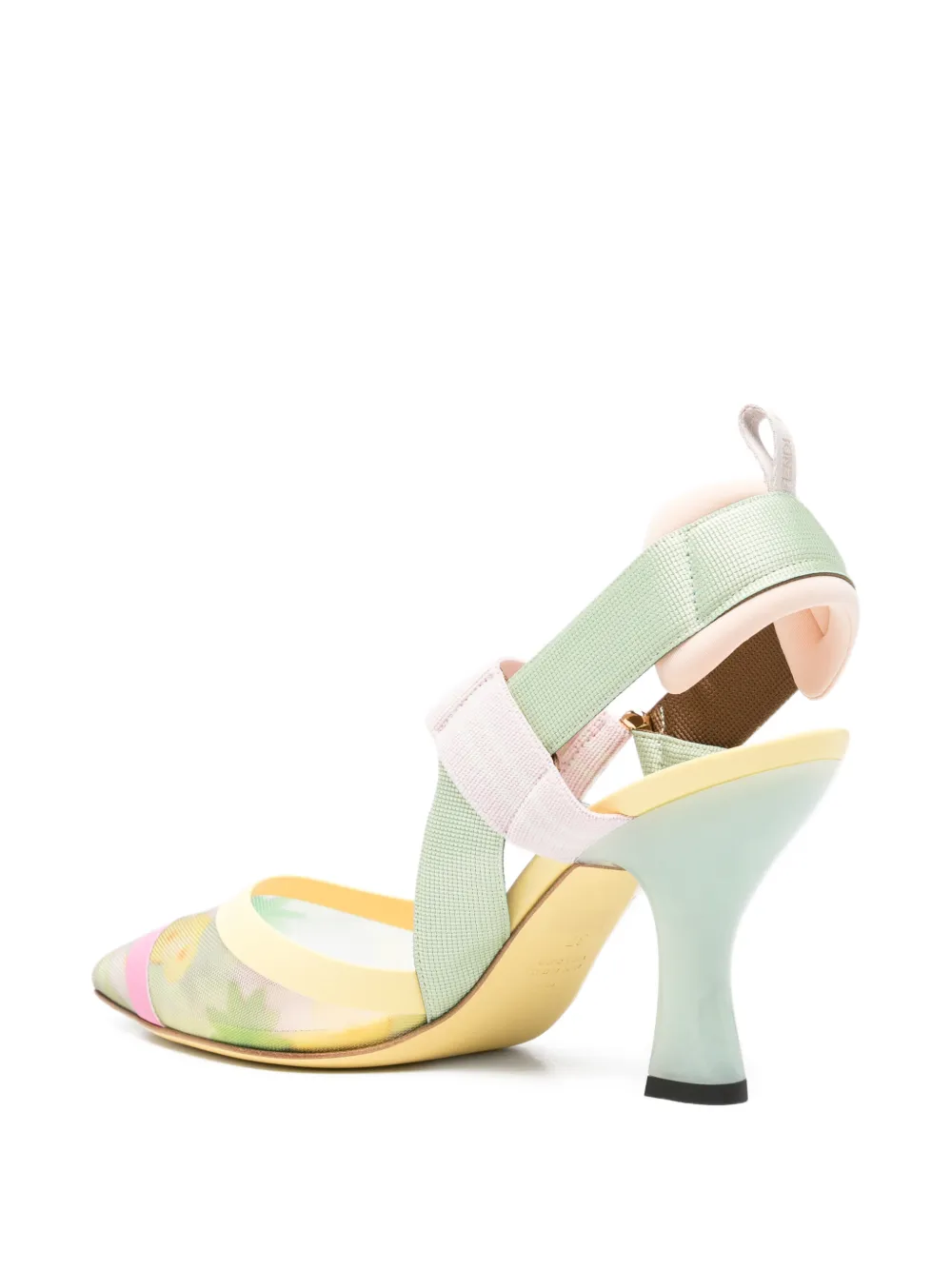 FENDI Colibrì mesh pumps Beige