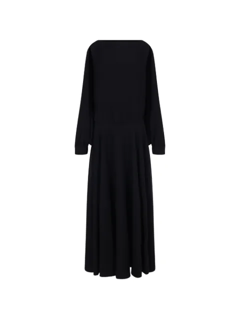 Balenciaga long sleeve balloon dress in black