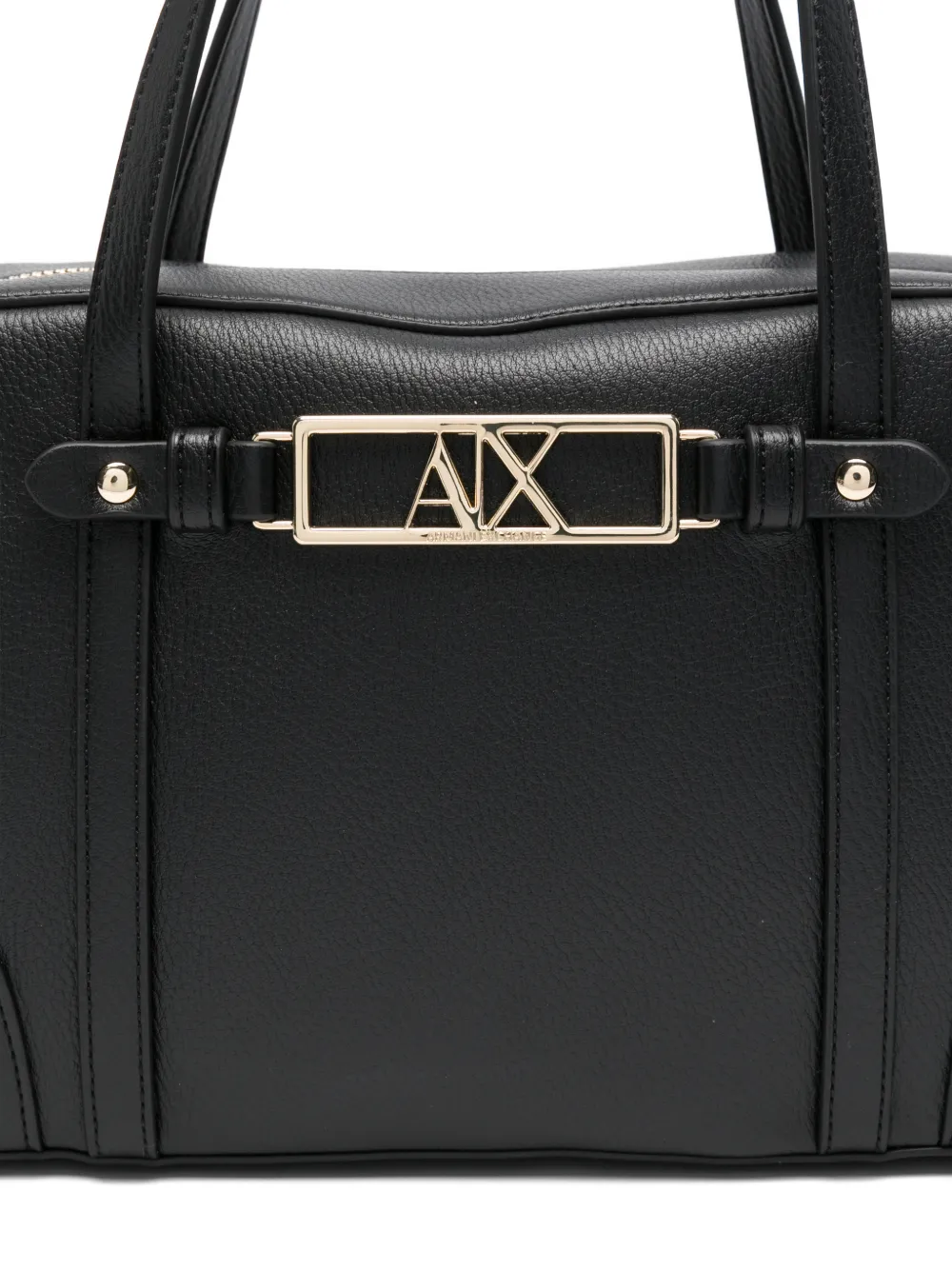 Armani Exchange Shopper met logoplakkaat Zwart