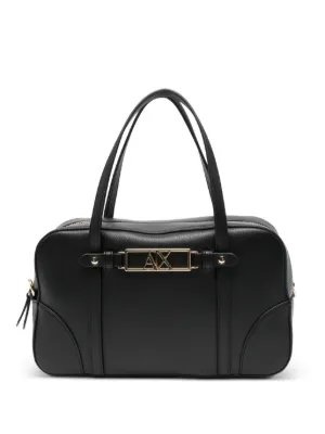 Armani Exchange Logo belt-strap Tote Bag | Black | FARFETCH CA