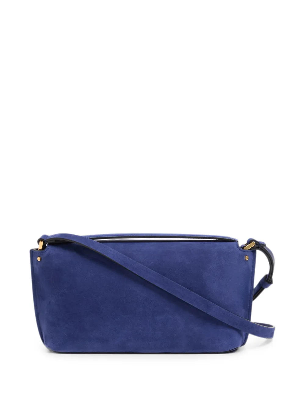 Valentino Garavani Fill Me suède schoudertas Blauw