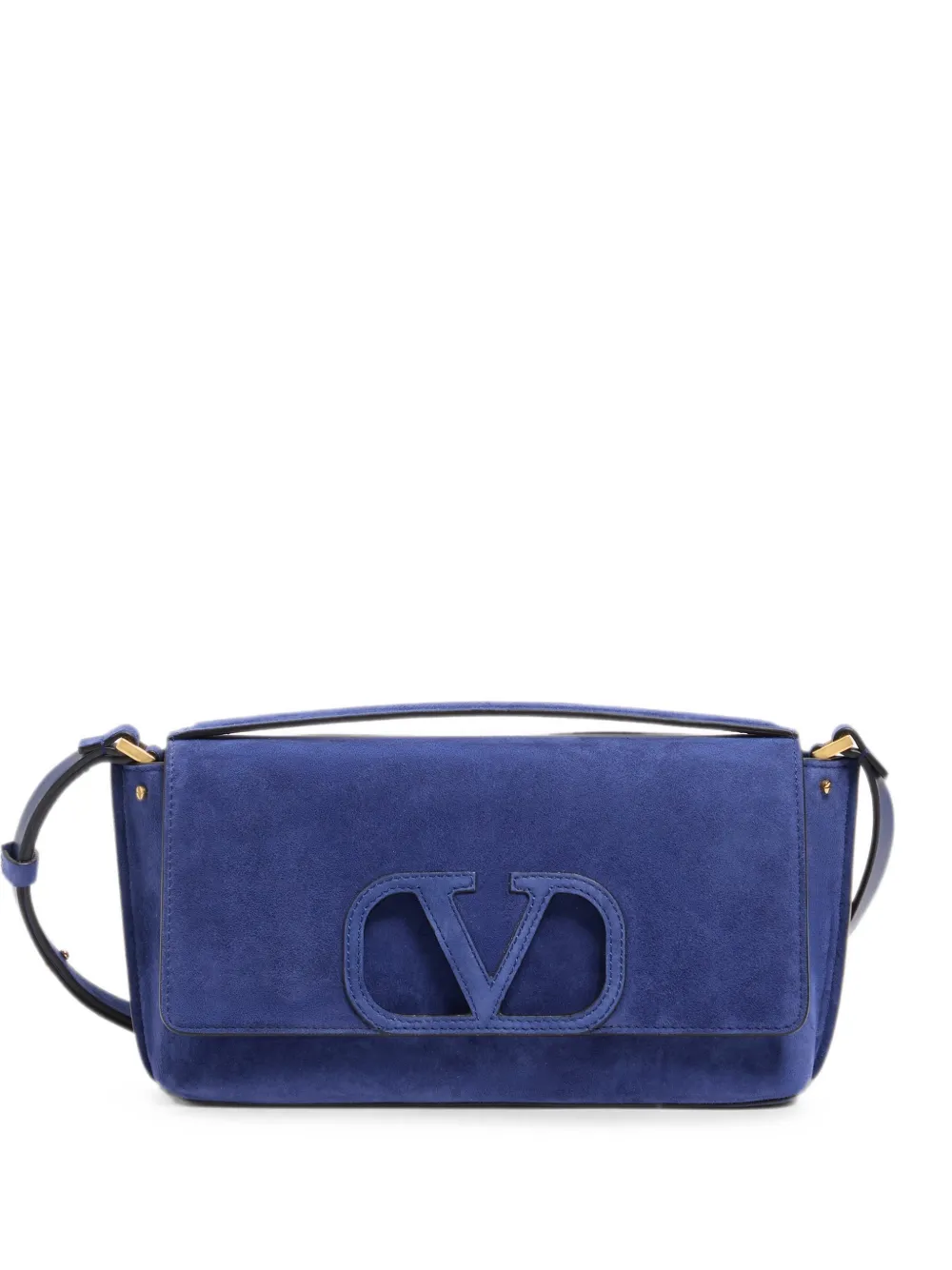 Valentino Garavani Fill Me suede shoulder bag - Blu