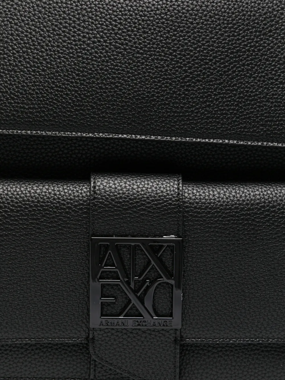 Armani Exchange Suzy rugzak van bewerkt leer Zwart