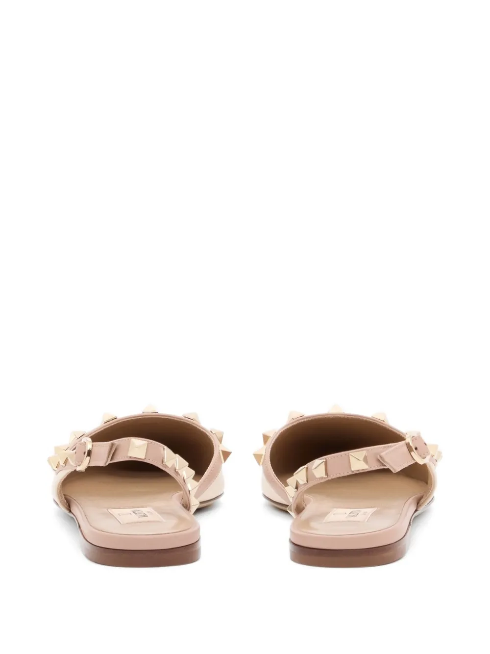Valentino Garavani Rockstud kalfsleren pumps Beige