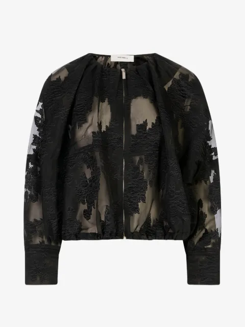 MeimeiJ sheer-effect bomber jacket