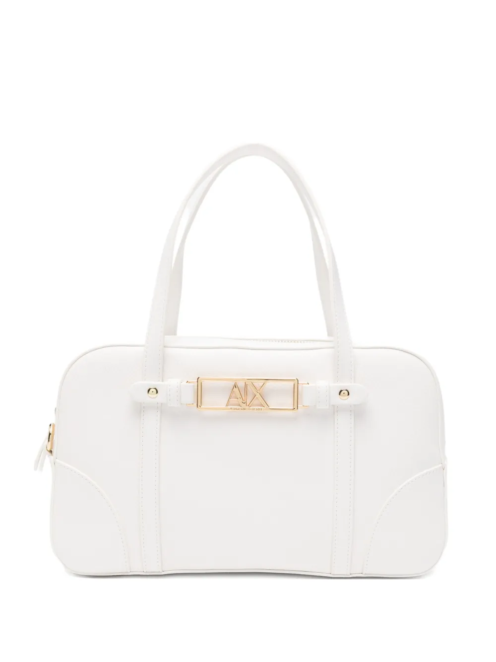 Armani Exchange logo-plaque tote bag - Bianco