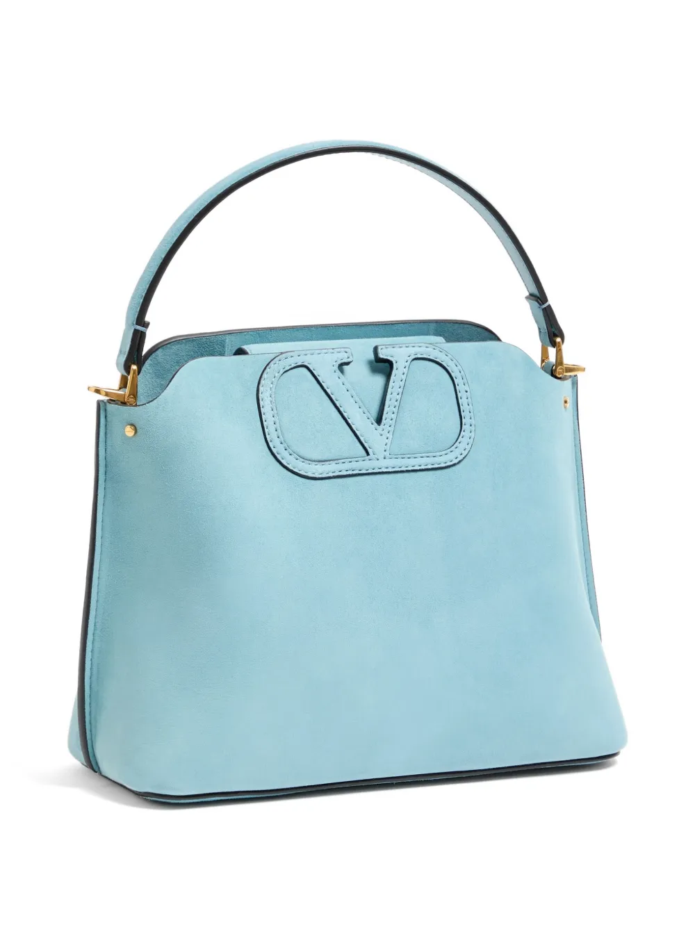 Valentino Garavani Fill Me suède handtas Blauw