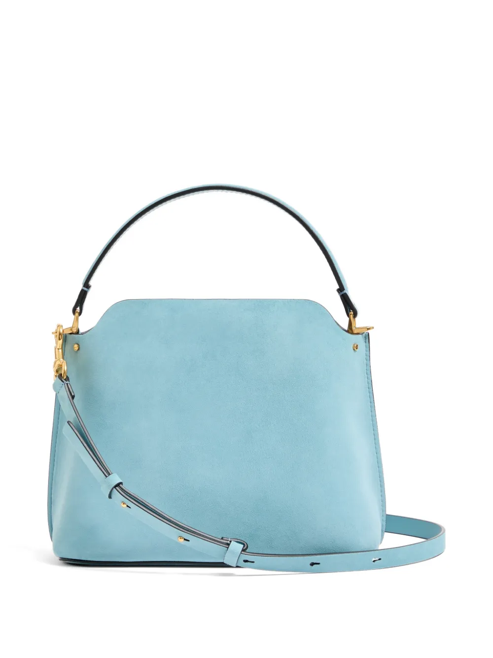 Valentino Garavani Fill Me suède handtas Blauw