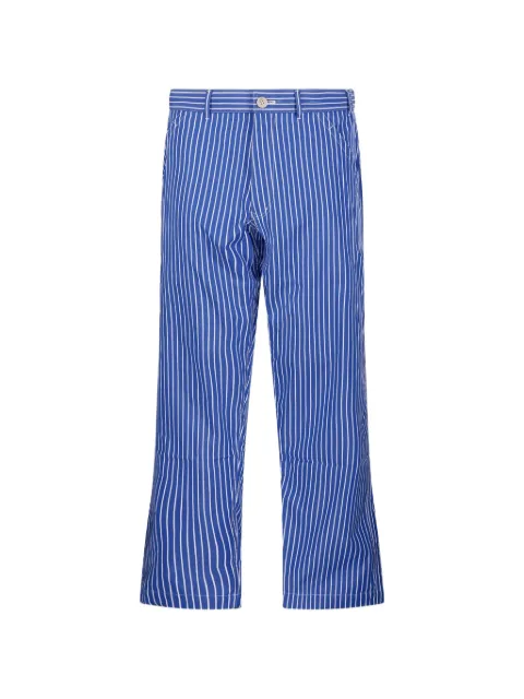 Comme Des Garçons Shirt button-fastening striped trousers