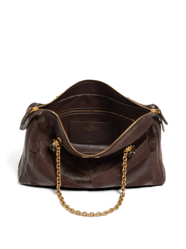 Valentino Garavani パンテア ショルダーバッグ M | ブラウン