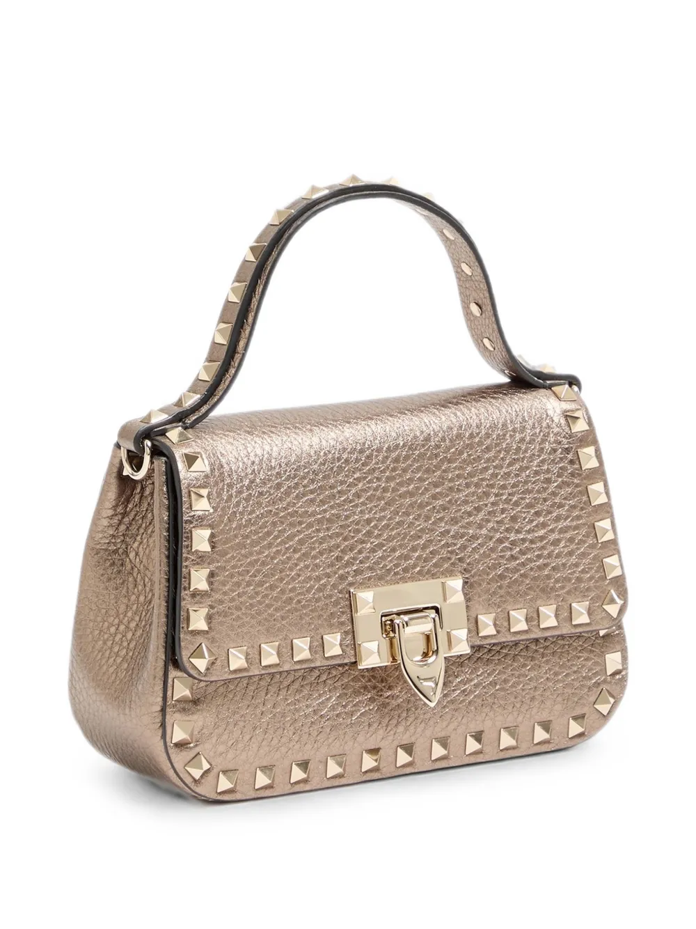 Valentino Garavani Kleine Rockstud handtas in korrelig kalfsleer Beige