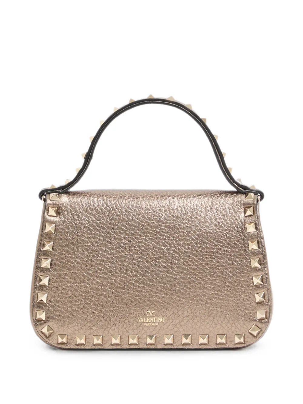 Valentino Garavani Kleine Rockstud handtas in korrelig kalfsleer Beige