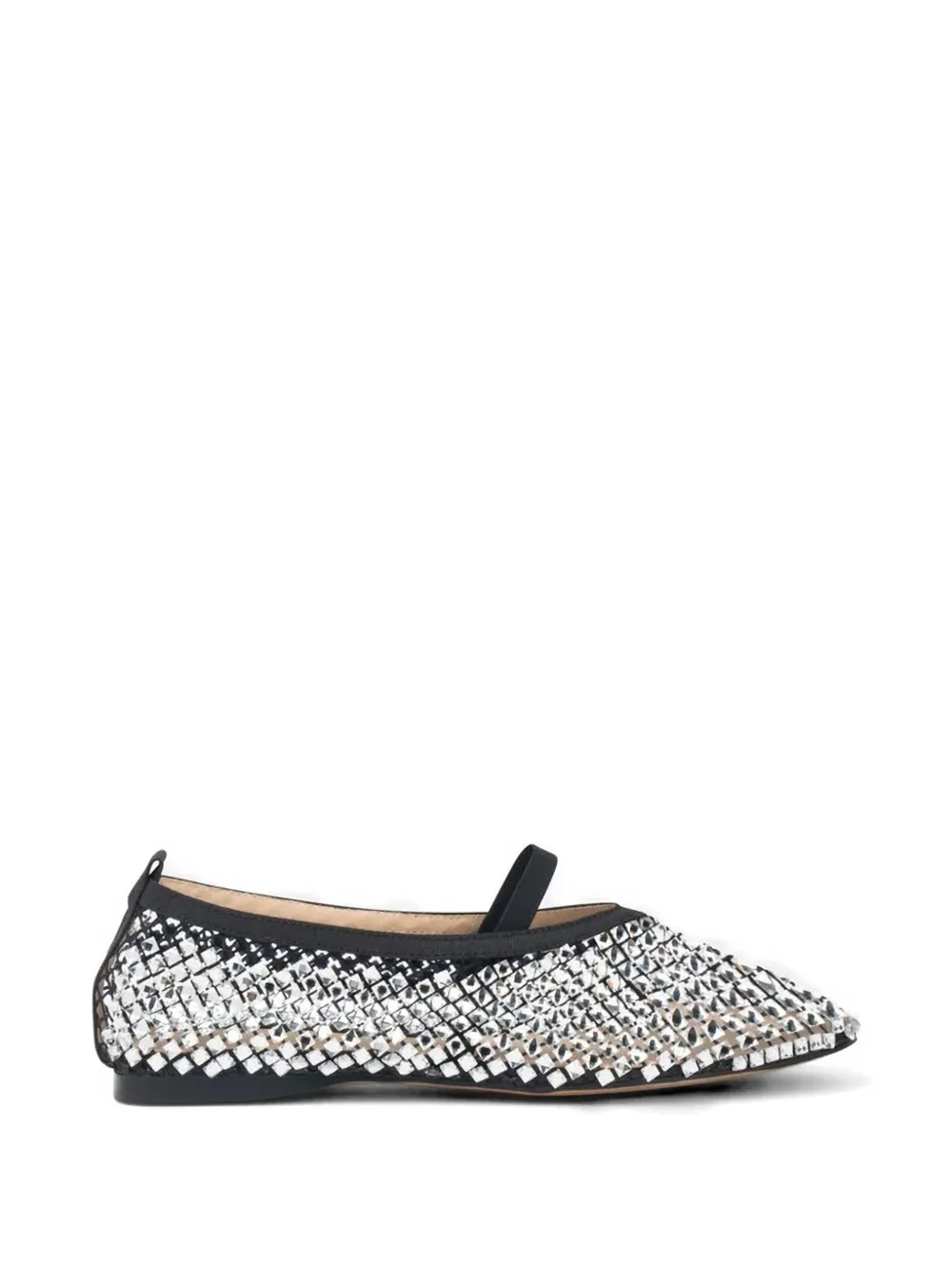TWENTY FOURHAITCH Ballerine Bounty con strass - Nero