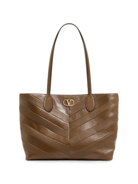 Valentino Garavani Jean medium shopping bag in nappa with chevron motif