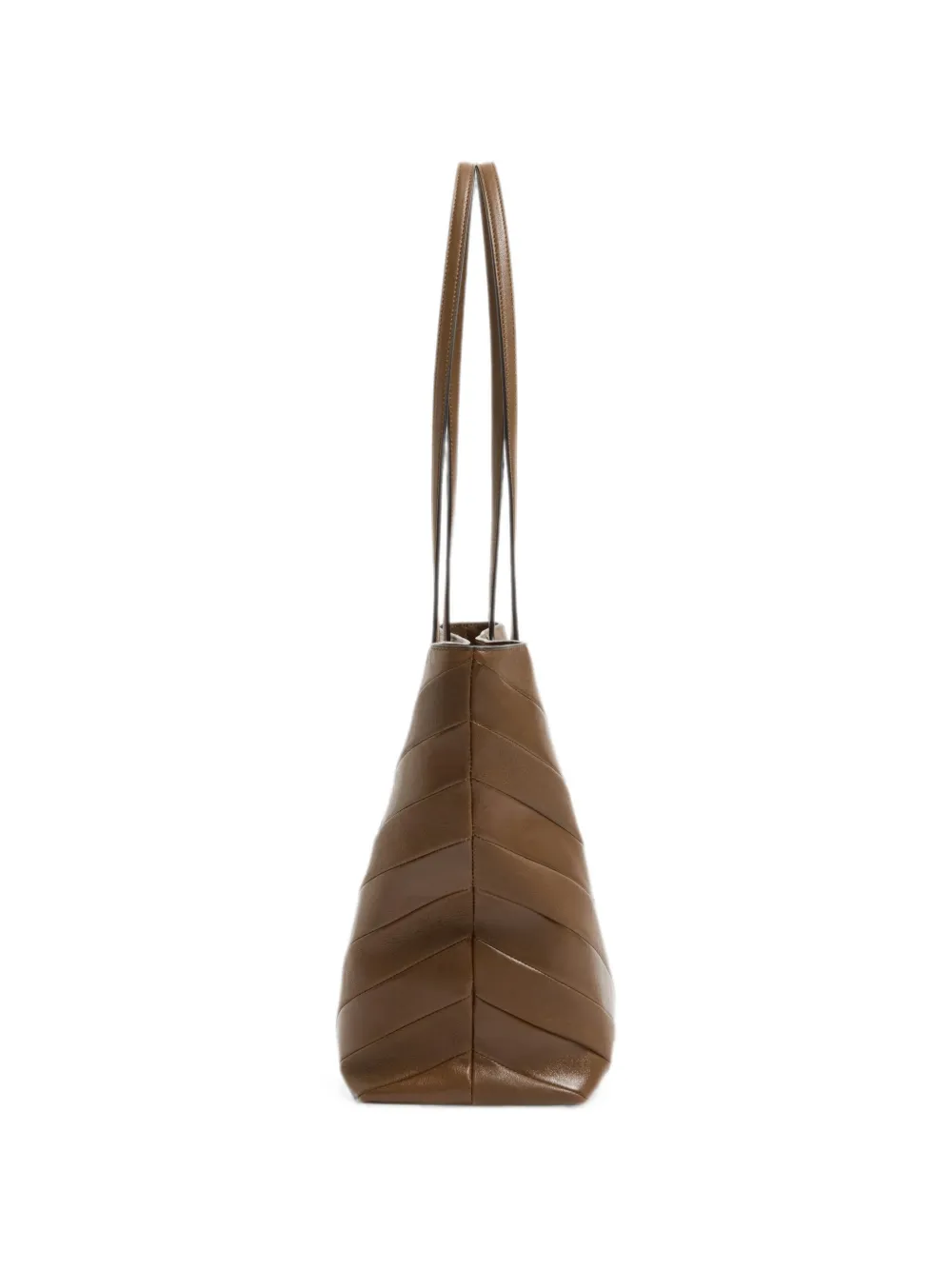 Valentino Garavani Jean medium shopper van nappa met chevron motief Bruin