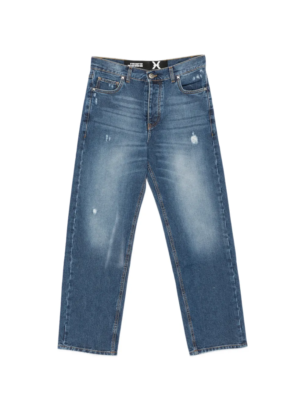 John Richmond distressed faded jeans - Blu