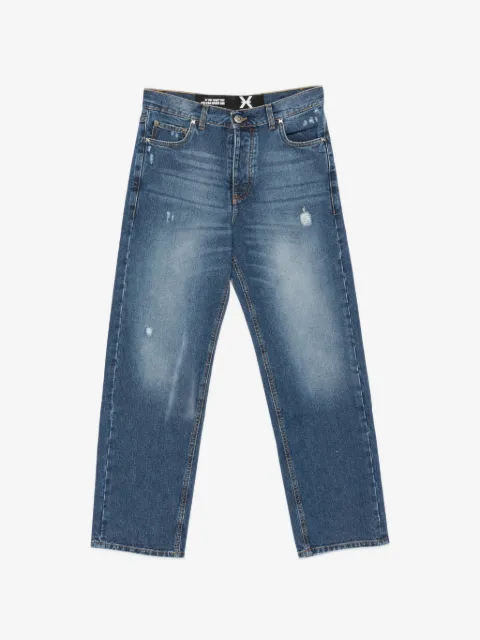 John Richmond distressed faded jeans
