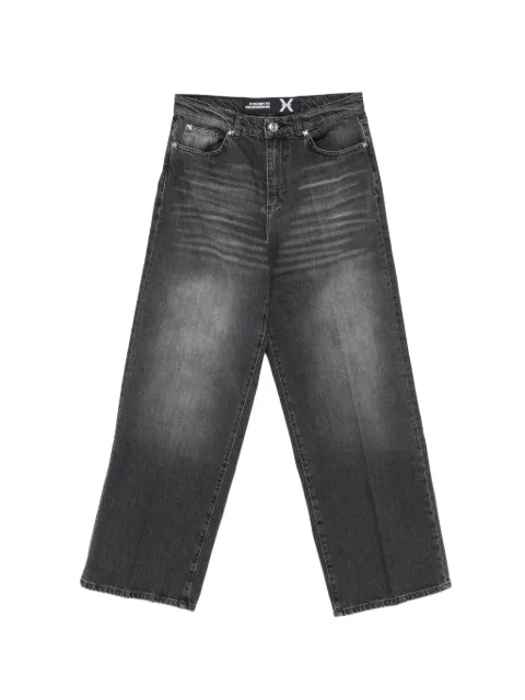 John Richmond faded-effect logo-plaque jeans