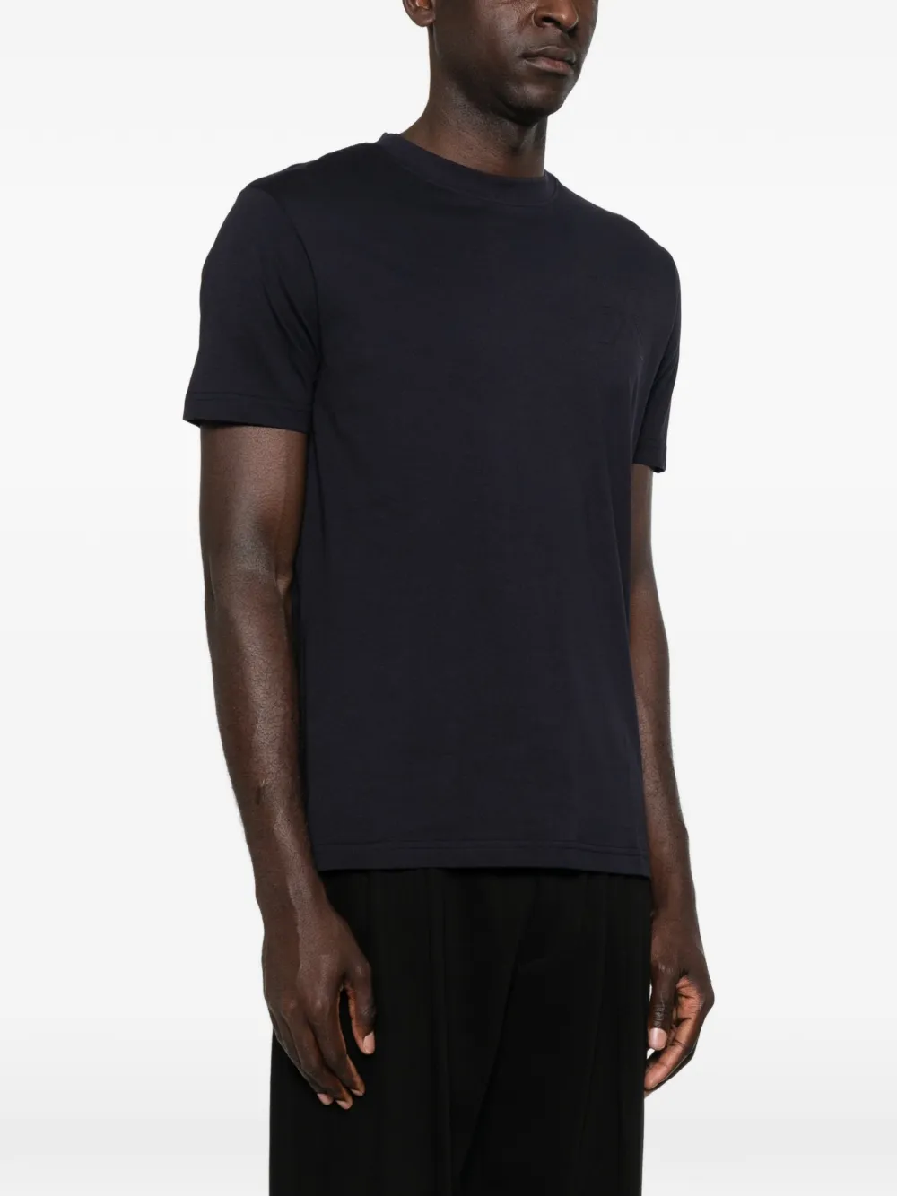 John Richmond T-shirt met logodetail Blauw