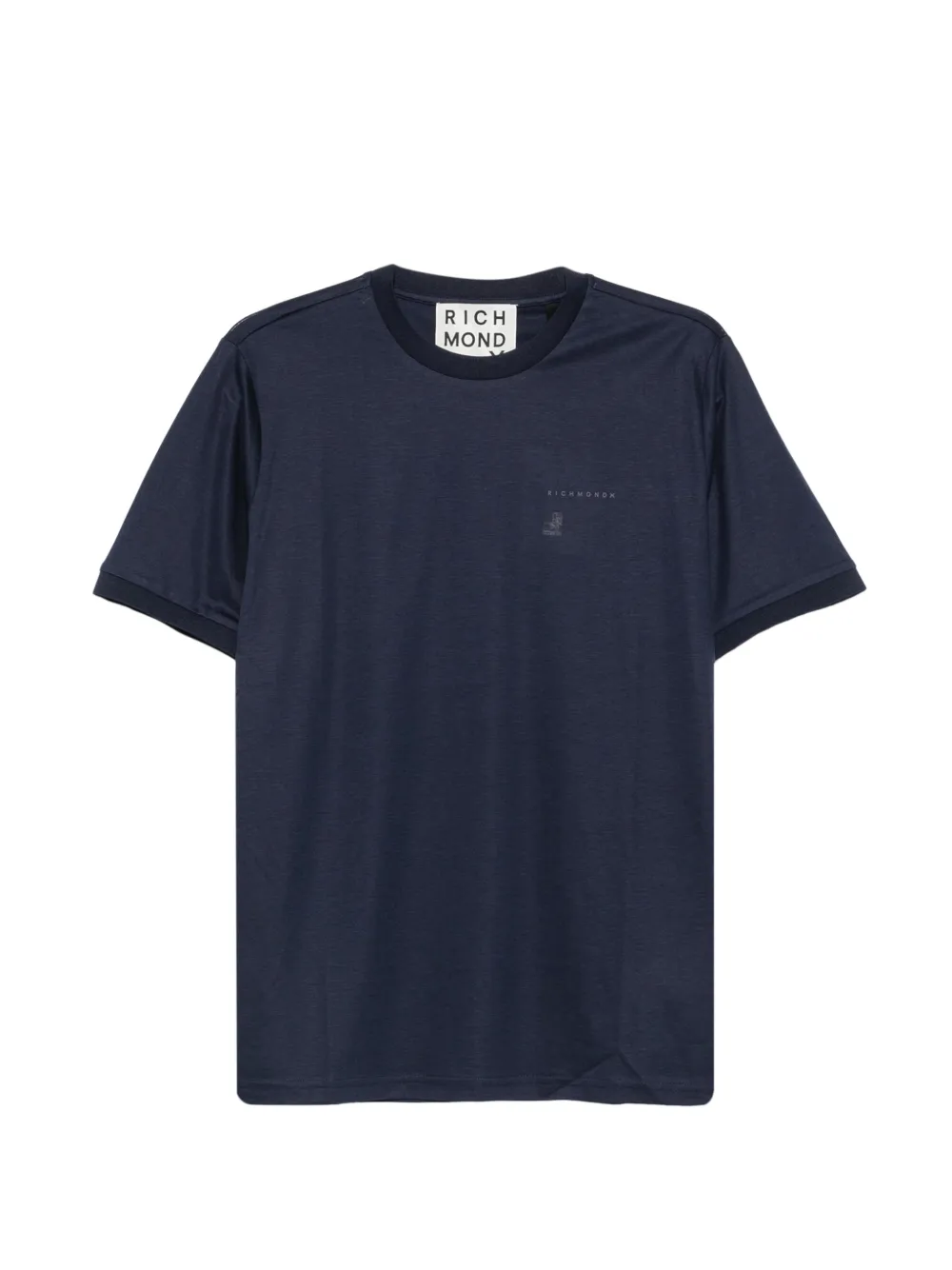 John Richmond logo-detail T-shirt - Blau