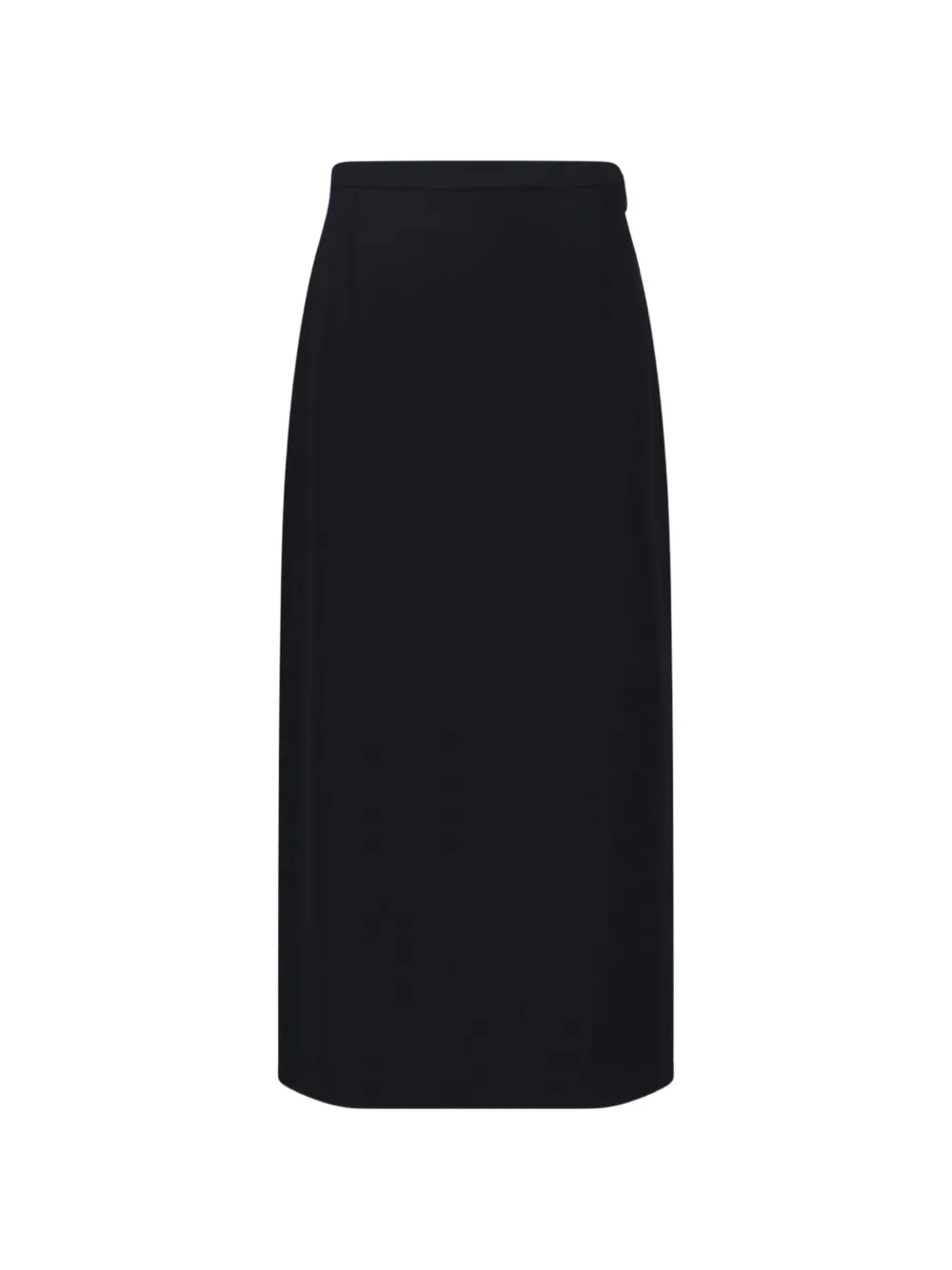 The Row Edric wool midi skirt - Nero