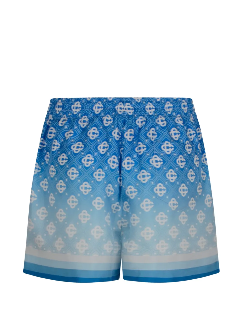 Casablanca Shorts met diamant monogram Blauw